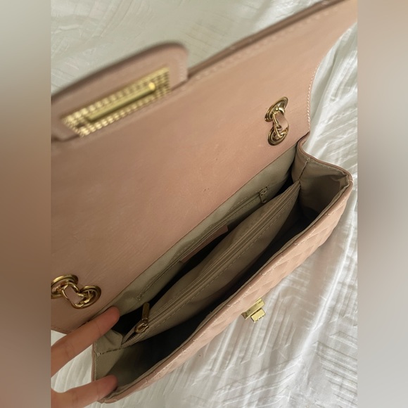 Baby Pink Leather Purse with Gold Hardware - Picture 2 of 3
